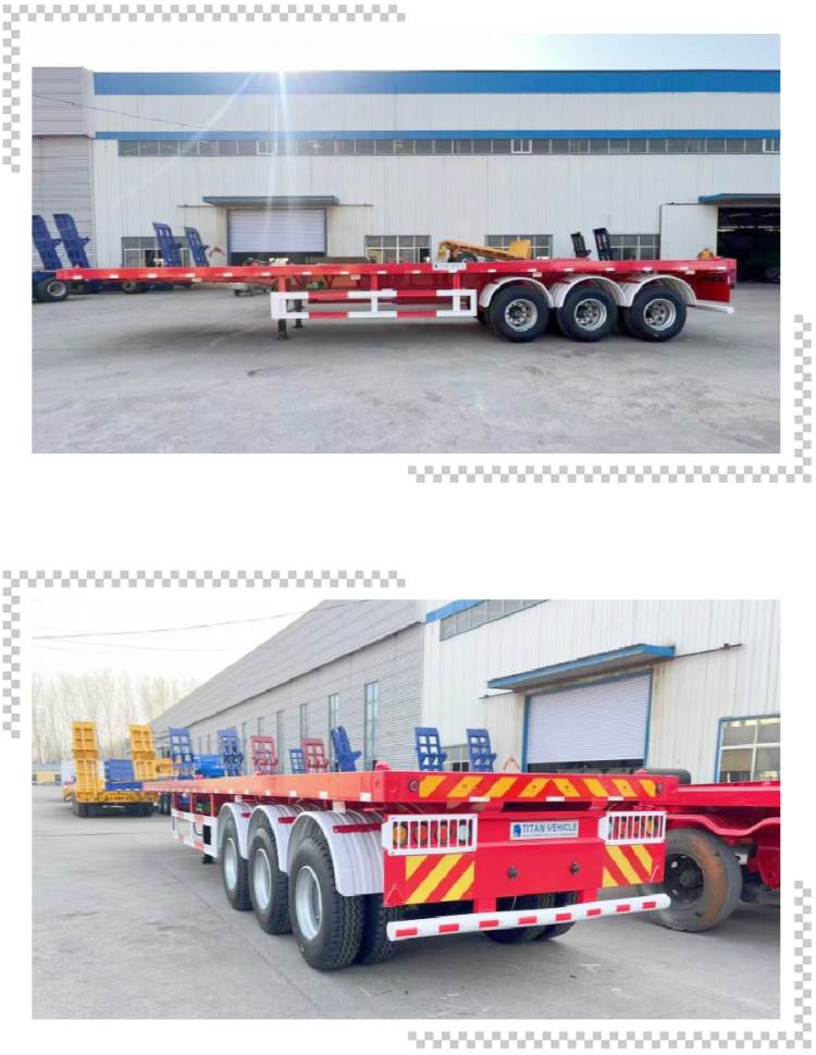 TITAN 3 Axle 40 Ft Flatbed Semi Trailers for Sale Near Me
