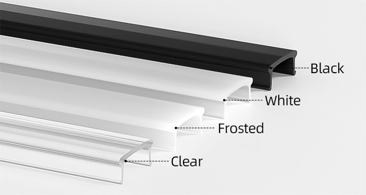 1m-3m 17x7mm Led Strip Aluminum Profile For Led Strip Lighting