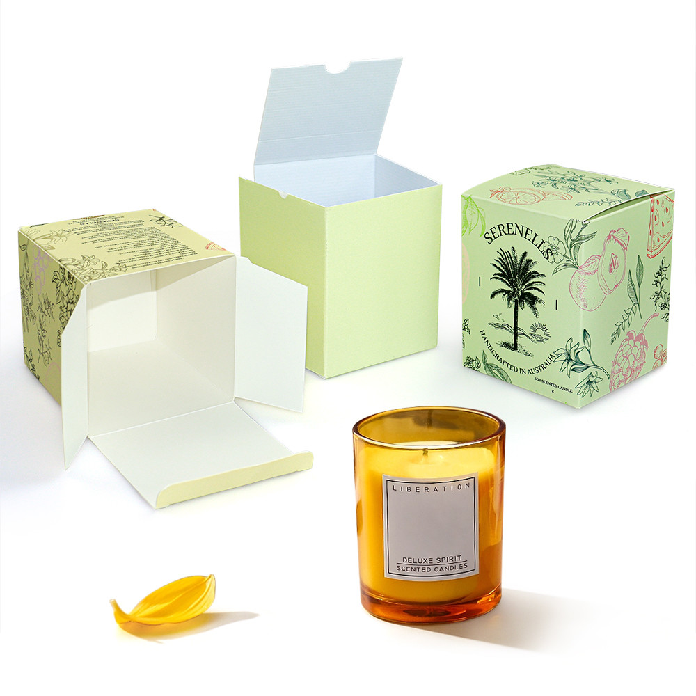 Custom Logo Waterproof Personal Brand Scented Candle Box Color Printing High Quality Product Packaging Paper Boxes