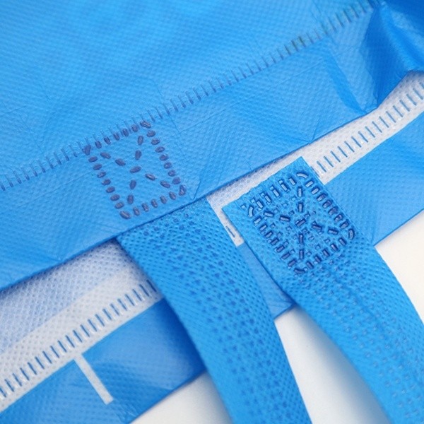 Blue Ultrasonic heat seal full-auto machine made non woven bags
