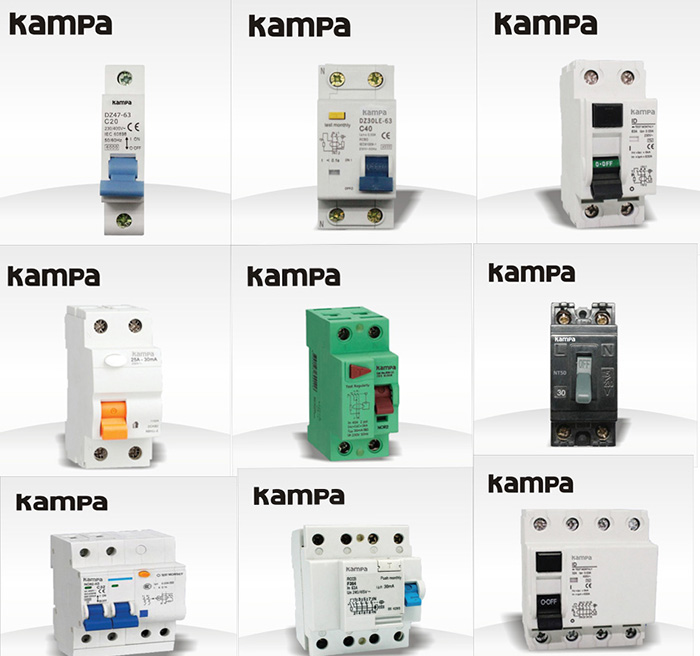 Residual Current Circuit Breaker Kampa easy9 20A 2 pole 30mA rccb Factory wholesale