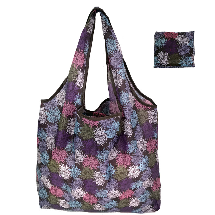 Amazon hot selling Reusable Grocery Tote Bags Eco Friendly handbags Large Heavy Duty Machine Washable Ripstop Nylon bag