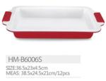 Hot sell Non stick baking ware rectangle pan cake mold ceramic coating pan with