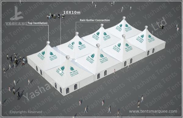 Custom Big 10X10 Gazebo Replacement Canopy Waterproof For Banquet Dinner Party