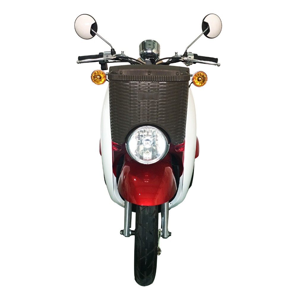 3.5-10 Tire Size 48V 20AH 500W Electric Scooter with Front Basket and F/R Drum Brake