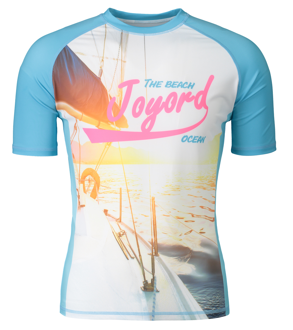 Elastic Custom Rash Guard Fashion Looking Anti Wrinkle High Wear Resistant