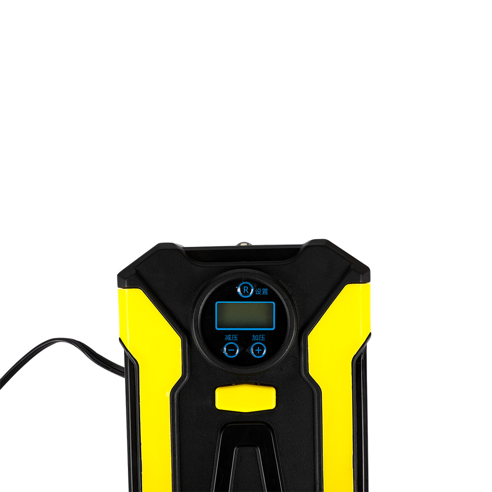 150psi Car Air Compressor Tire Pressure Monitor with 2 Nozzle Adapters and LCD Display