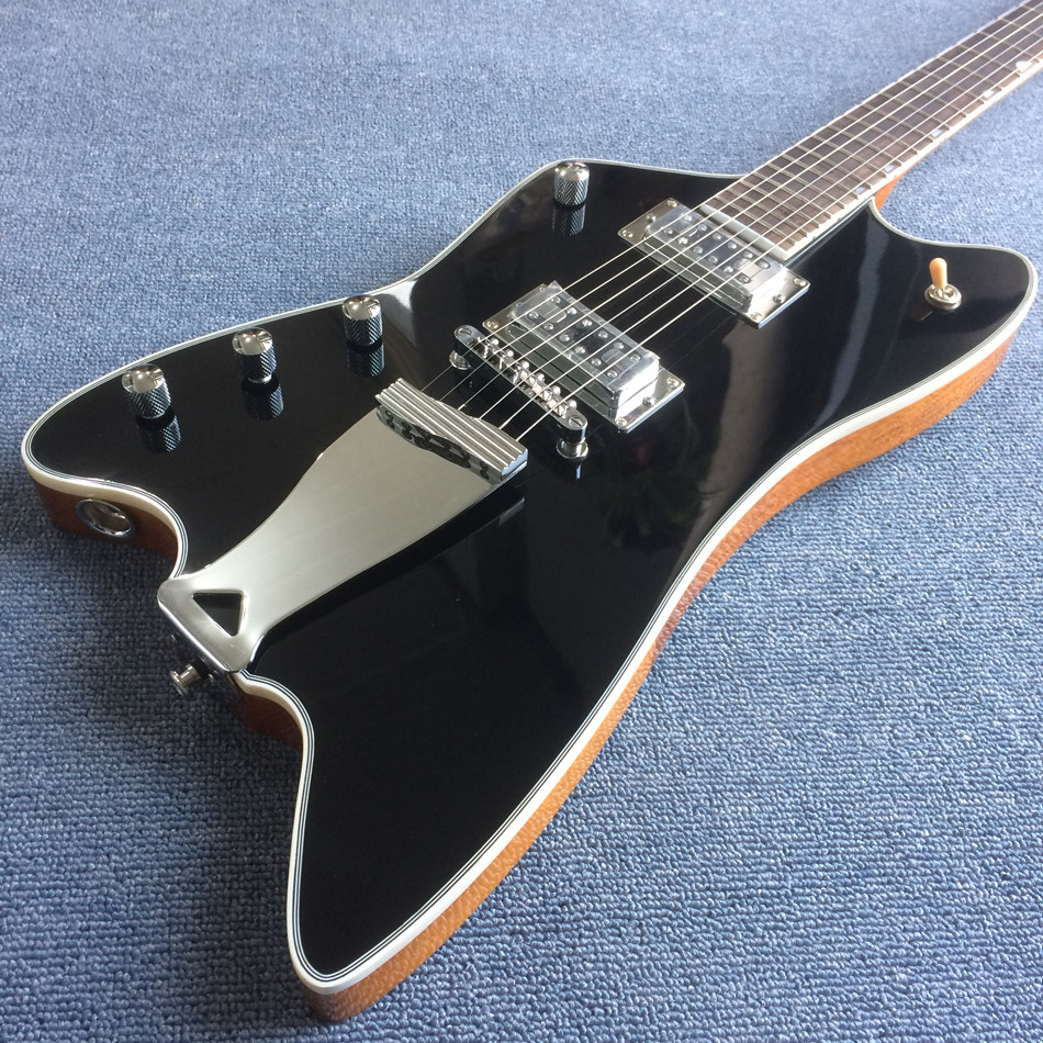 Custom Left Handed Electric Guitar in Black