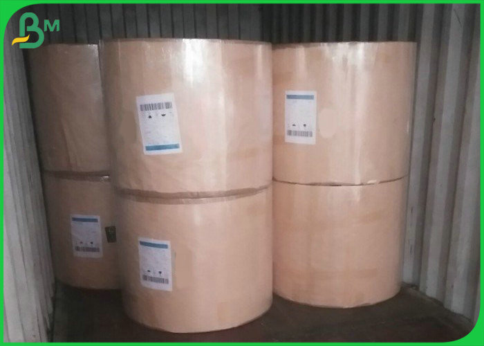 Jumbo Roll Recycled Pulp 125gsm 160gsm Unbleached Kraft Medium Testliner Paper 