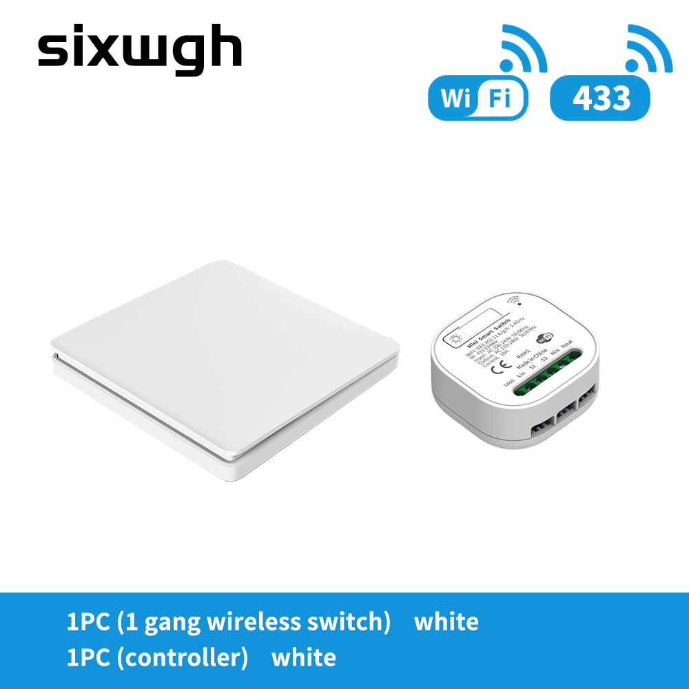SIXWGH 16A WIFI Switch Tuya App Remote Control Smart Timer Switch