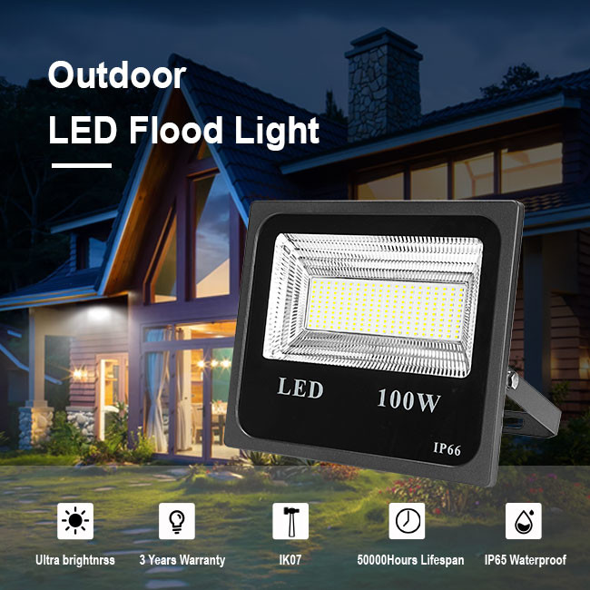IP65 2700K 4000K Outdoor LED Flood Lights For Garden Plaza Factories