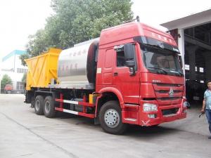 Quality HOWO 6*4 Road Construction Bitumen Tank And Gravel Synchronous Slurry Seal Chip Sealer Truck for sale
