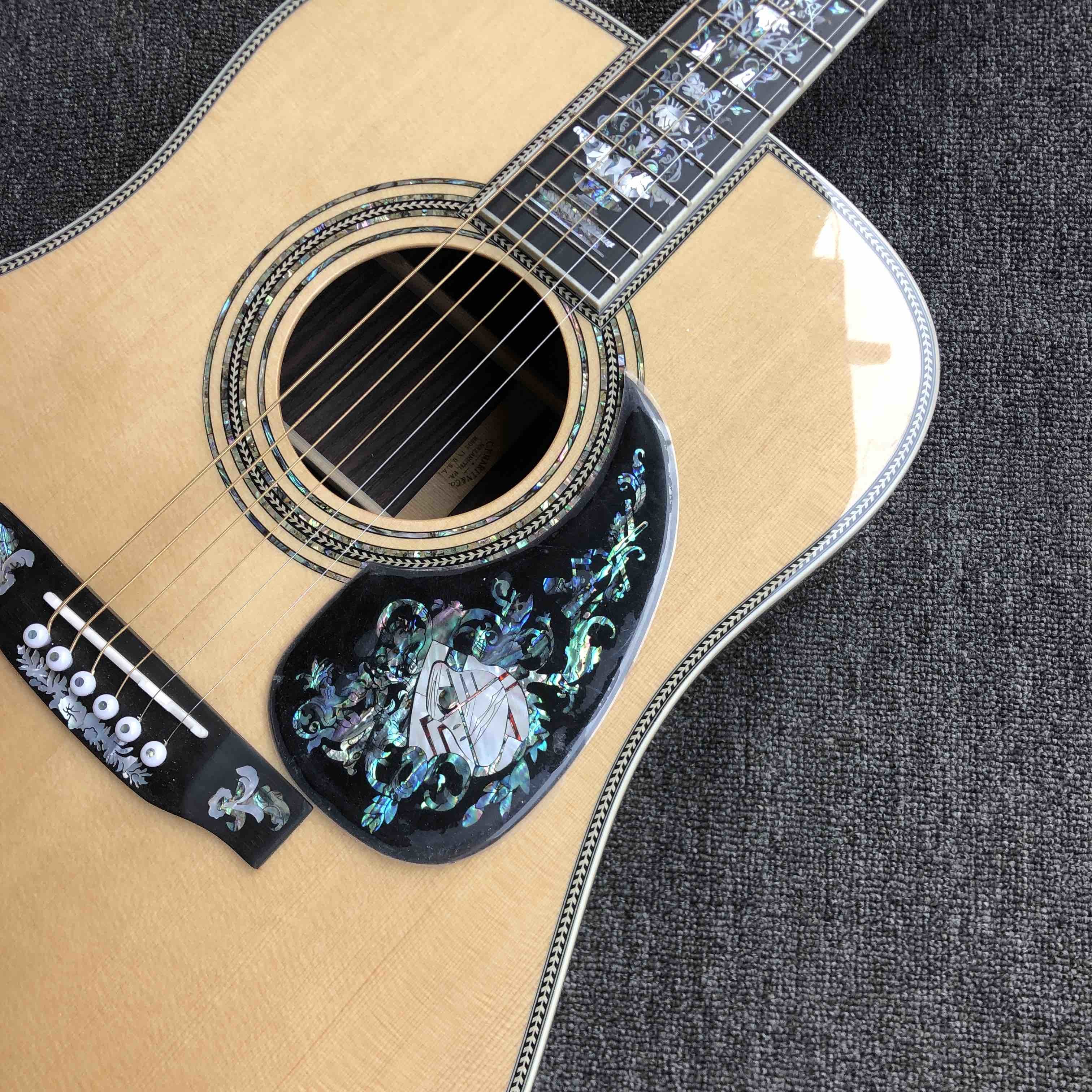 Custom Grand D-100A Acoustic Guitar AAAA All Solid Wood MT Guitar