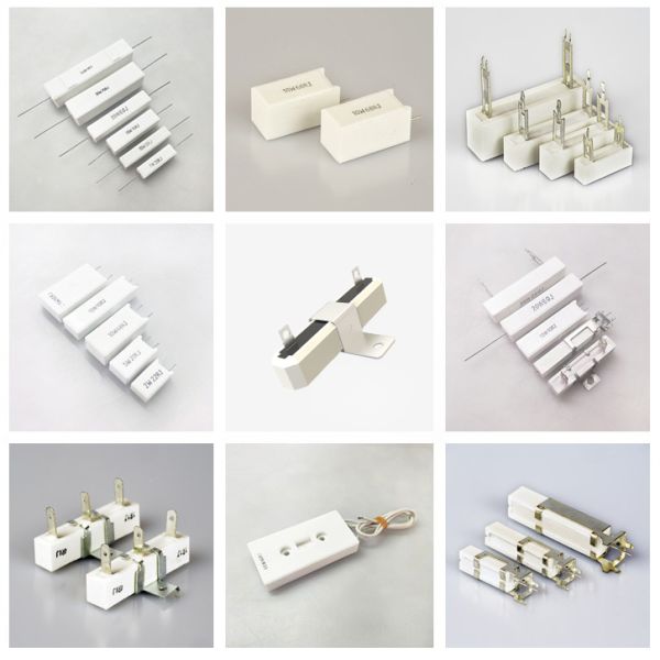 SQM Vertical 0.33 ohms 5W Cement Resistor Shock Resistant Ceramic Resistor for Power Adapters and Audio Equipment