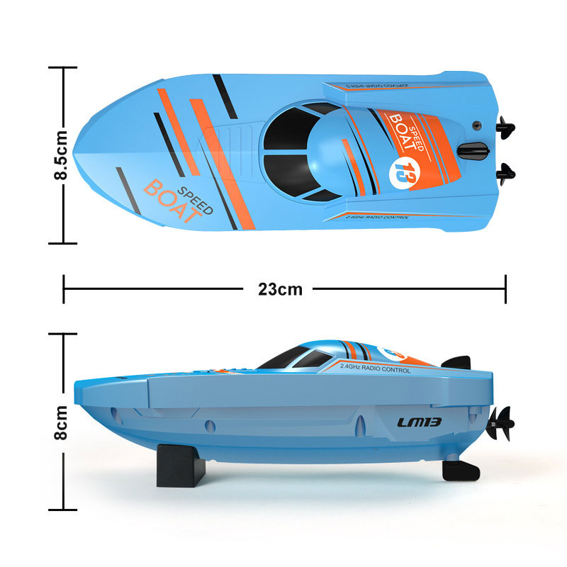 High Speed Waterproof Remote Control Ship for Boys 2.4G Simulation Model Water Toy