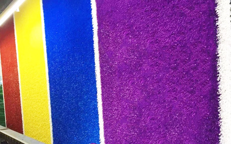 Purple Fake Grass For Schools Kindergartens