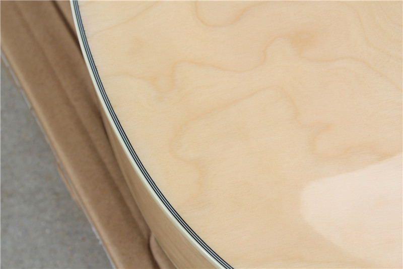 Custom Semi-finished Electric Guitar Kit with Rosewood Fretboard,Abalone Inlay,Semi-hollow Body