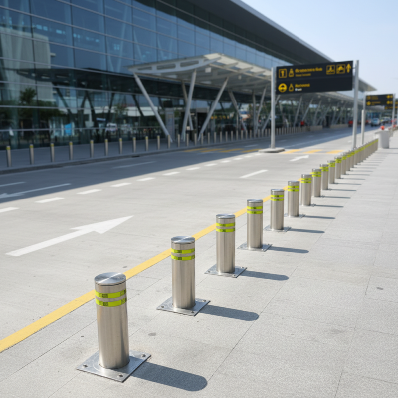 Automatic Rising Bollards Ideal for Preventing Unauthorized Vehicle Entry and Enhancing Safety Measures in Public Spaces