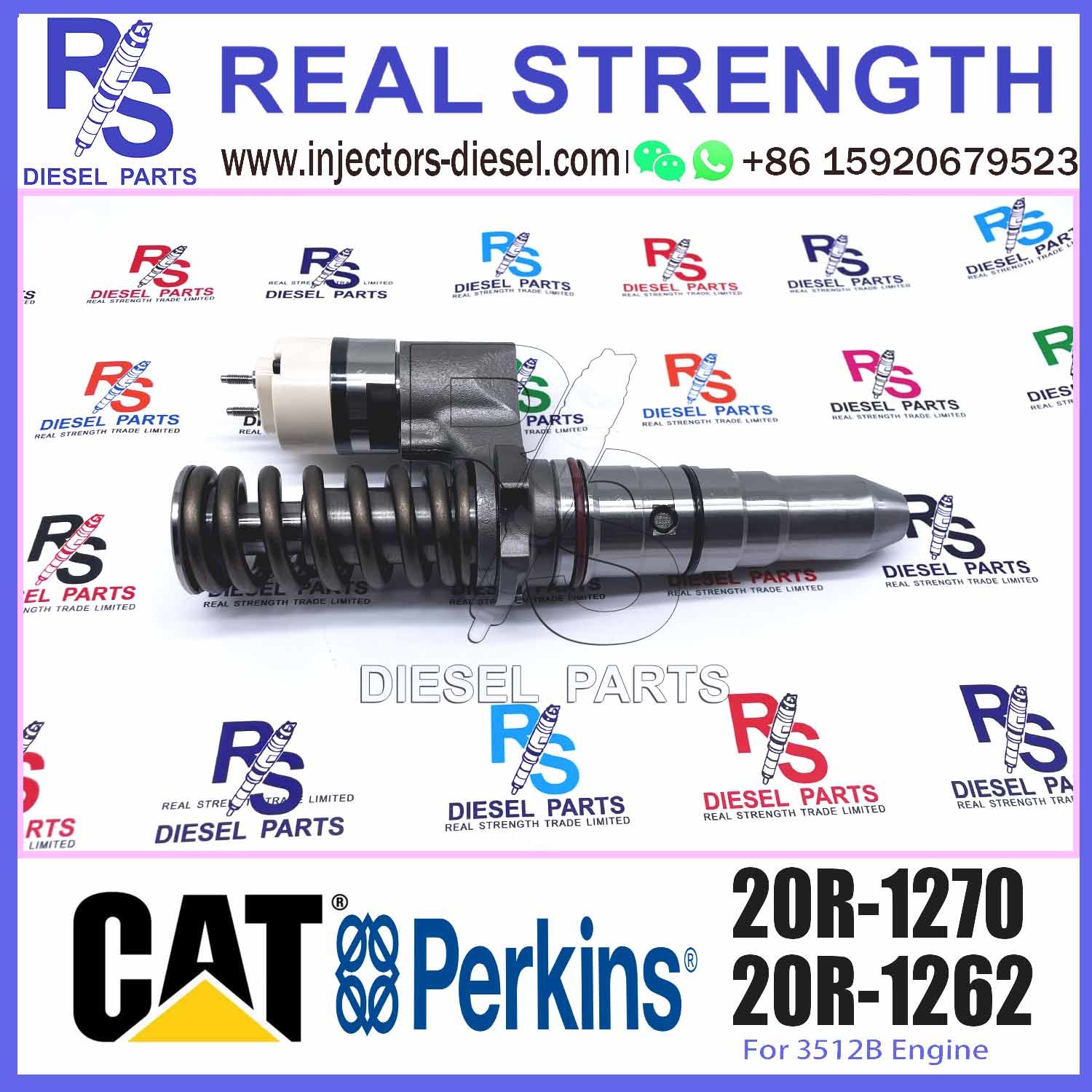 392-0206 20R-1270 Fuel Injectors For Caterpillar 3920206 3508B/3512B/3516B/ 3512C/3516C Engine