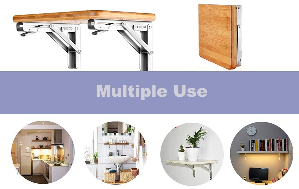 Max Load 500lb Floating Wall Mounted Shelf Bracket for Space Saving Triangle Bracket