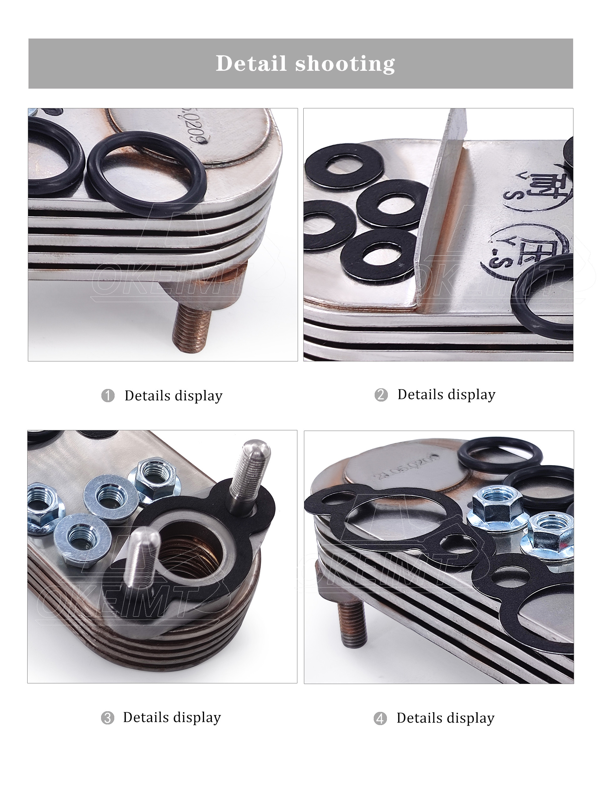 VH157121880A Engine Oil Cooler Core For J05E J05C SK250-6 SK260-8 SK200-8 SK240
