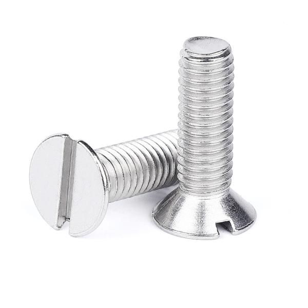 Nickle Plated Material Polishing Surface Treatment Countersunk Soltting Machine Screw Use for Decoration DIN963 GB68