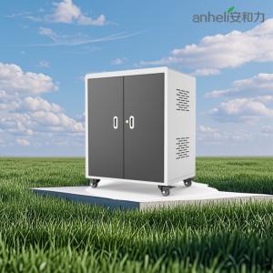 Quality Laptop Charging Station Cabinet 30 AC Power Sockets Charging Cart for sale