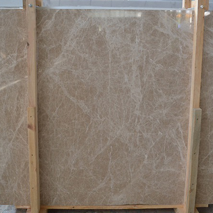 Home Decoration Light Emperador Marble Slab , Marble Bathroom Countertops
