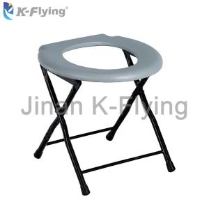 China Simple Steel Medical Rehabilitation Equipment Elderly Disabled Adult Toilet Chair on sale