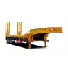 50 Ton Low Bed Semi Trailer With 3 YUEK Axle , Drop Bed Low Loader Trailer for sale