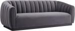 European furniture luxury classic recliner grey Velvet living room sofa