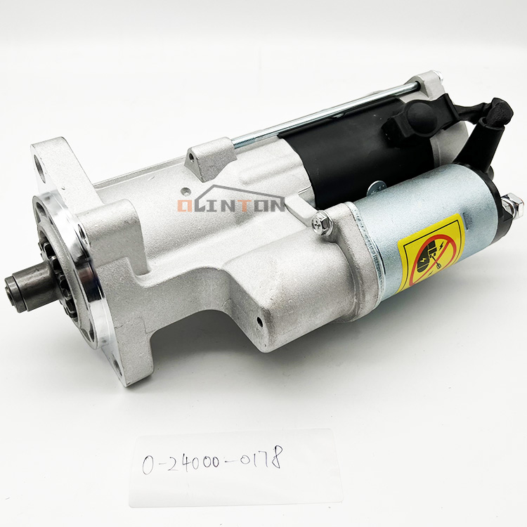 Excavator Spare Parts 24V 4HK1 6HK1 Starter Motor For Isuzu ZAX200-3 ZAX230-5 0-24000-0178