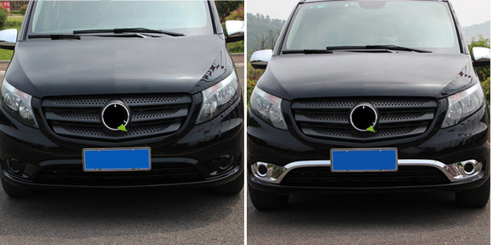 Mercedes Benz All New Vito 2016 Fog Light Bezel / Fog Lamp Cover Chrome