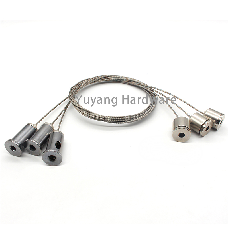 Dongguan Custom Lighting Accessories Brass Adjustable Hook Cable Gripper for Cable Hanging Kit