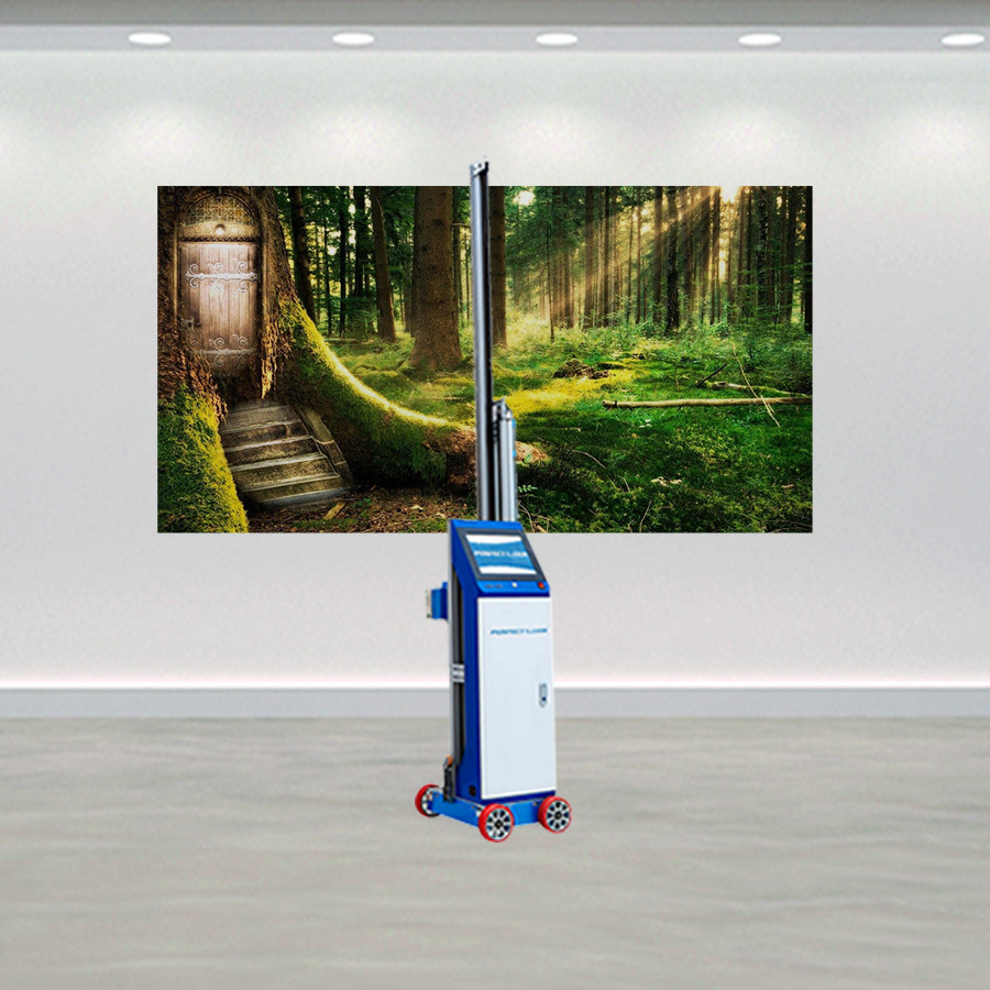 Large Portable Wall Printer for Metals Stainless Steel Nonmetal Glass Ceramic Tiles Wood