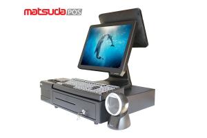 Quality Professional Pos Manufacturer 15 Inch Dual Touch Screen Pos System For Sale for sale