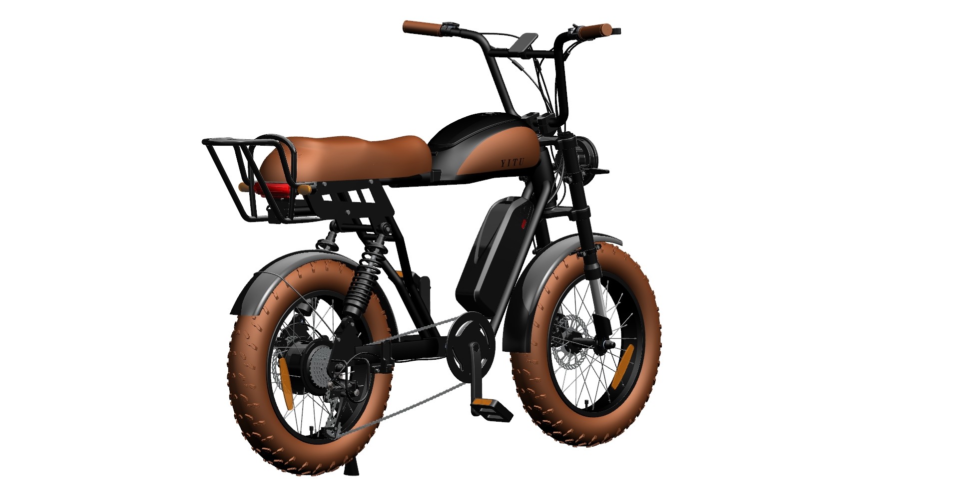 32km/H Electric Fat Tire Bike 48V 500W , 20" X 4.0 Motorized Fat Tire Bicycle 7 Speed
