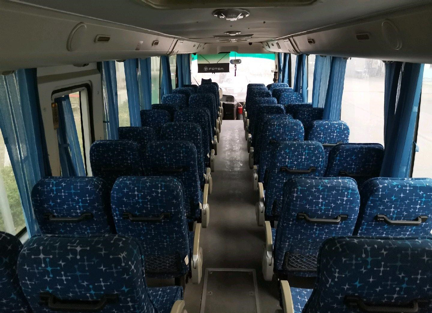2016 Year 51 Seats Used Foton Coach Bus With New Seats Electricity Fuel LHD In Good Condition