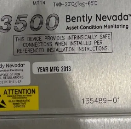 Bently Nevada 3500/40M-03-00 135489-04 Proximitor I/O Module with Internal Barriers and Internal Terminations for 4 Channel Machinery Protection