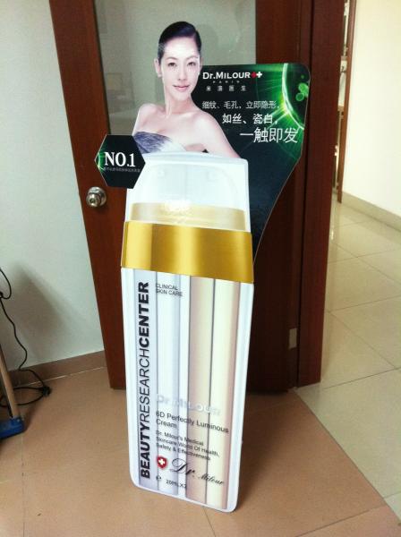 Buy Fashionable UV coating paper Point of purchase Cosmetic Display Stands rack at wholesale prices