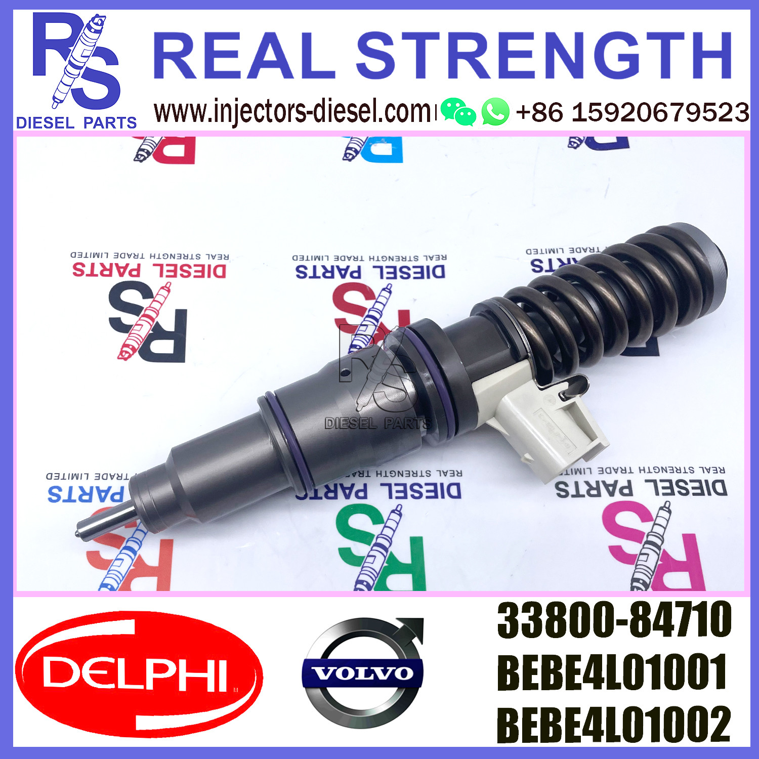 DELPHI injector BEBE4L01001 BEBE4L01002 Diesel pump Injector V-O-L-V E3.5 33800-84710 for HYUNDAI L ENGINE WITH EGR