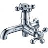 Brass Chrome Plated Single Cold Water Taps with Double Handles for Mop Pool , HN-5F01 for sale