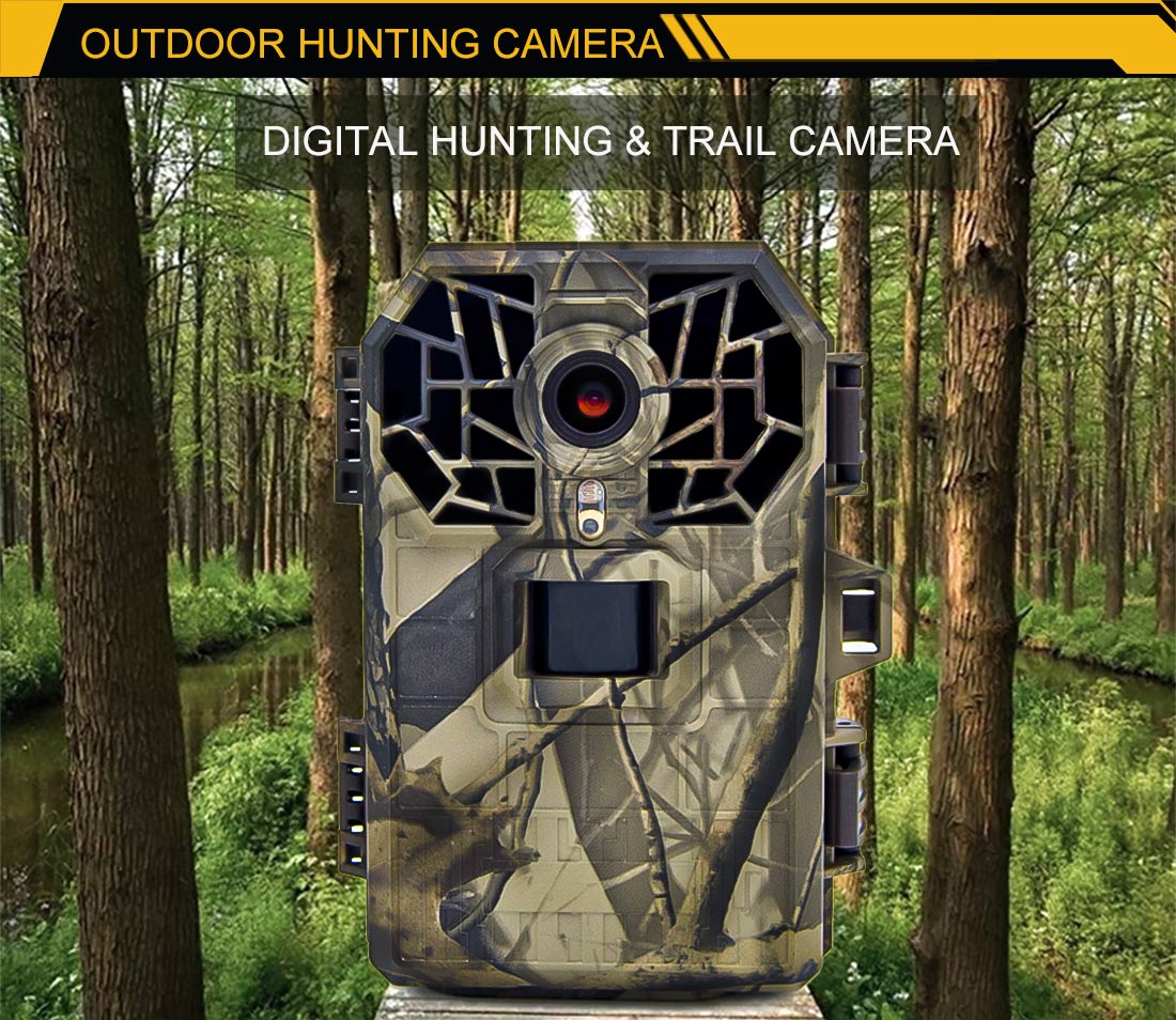 16MP 12VAC Night Vision Hunting Camera 1080P FHD IP66 Fixed Focus