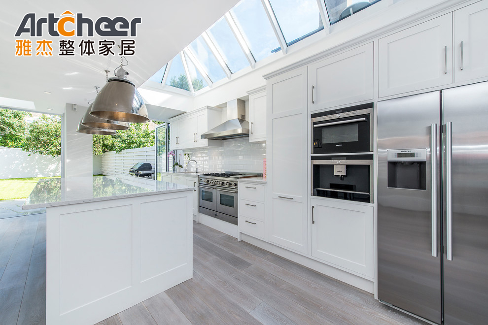 Free Used Kitchen Cabinets with LED Under Cabinet Lights and Modular Storage Design