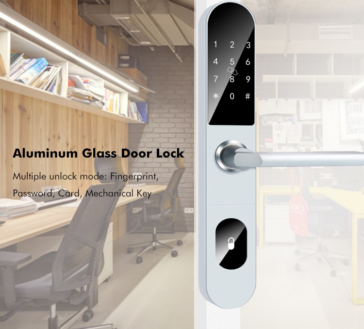 Anti Tesla Electronic Password Door Lock Aluminium Smart Password Lock
