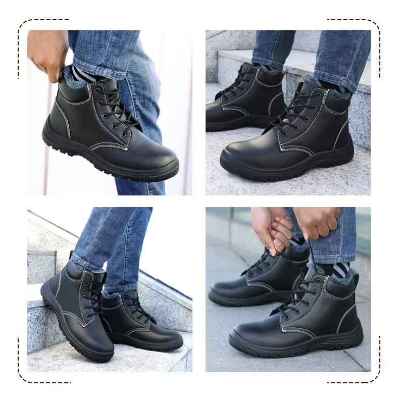 Winter Insulated Safety Work Boots for Men