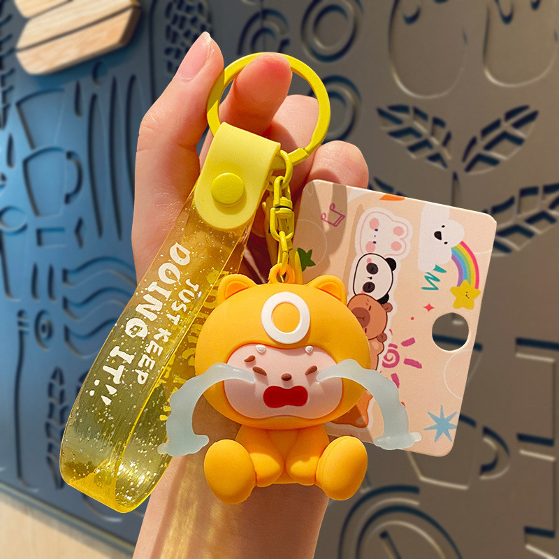Soft Silicone Custom Keychain Charms Stainless Key For Fashionable Bags Purse Handbag