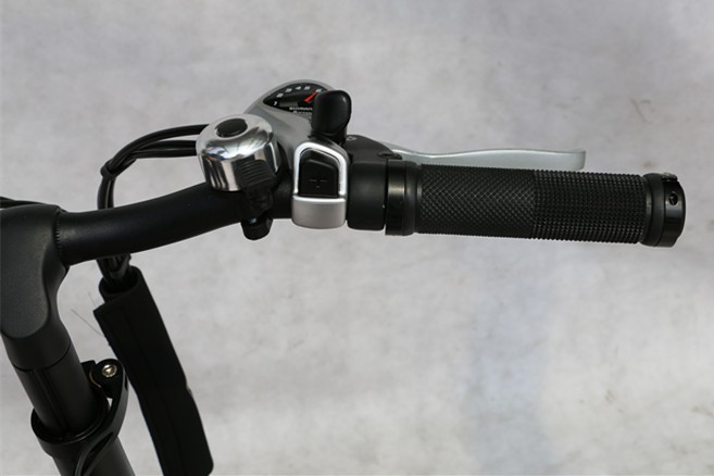 Foldable E Bicycle with Integrated Wheel and Brushless Motor Red Black Optional 36V