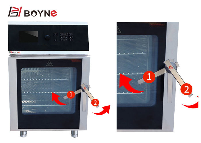 4 Trays Rational Combi Oven Injection Type Electric Digital Controller Save labor costs, one person can control multiple