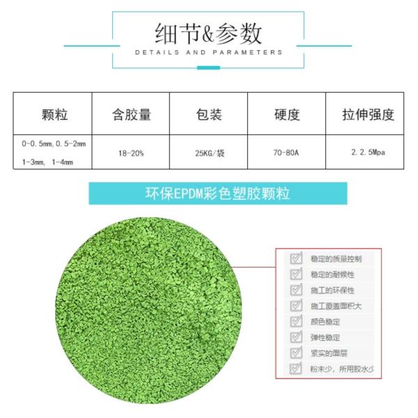 2-4mm Virgin EPDM Rubber Granules with UV Resistance for High Performance Applications